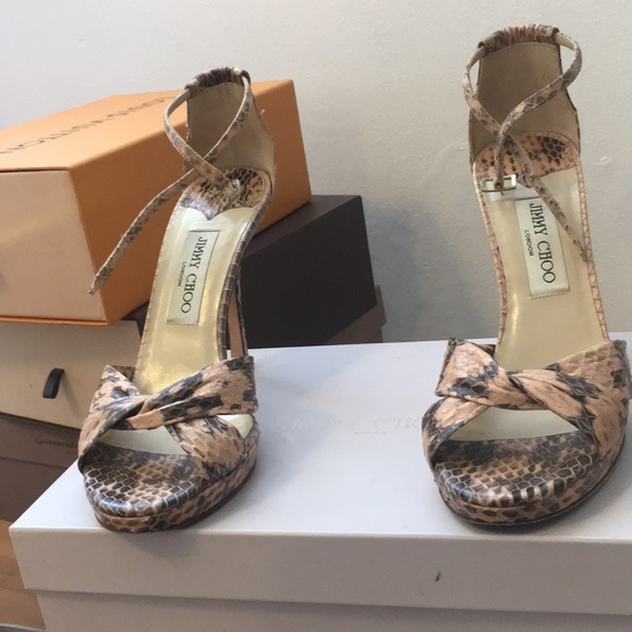 Python high heeled sandals - Picture 2 of 7